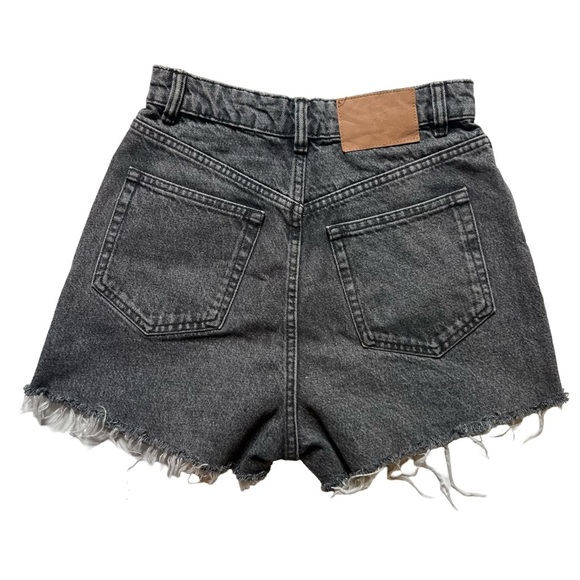 Zara High Waisted Denim Cutoff Shorts - Picture 2 of 3
